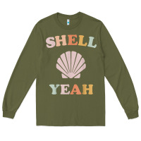 Army Green vintage retro shell yeah beach tropical vacation gifts t shirt Long Sleeve Tee - longCreatives