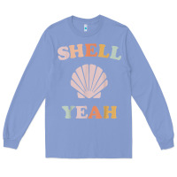Colony Blue vintage retro shell yeah beach tropical vacation gifts t shirt Long Sleeve Tee - longCreatives
