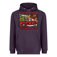 Plum farm fresh christmas trees Heavyweight Hoodie - BarkalooDesign