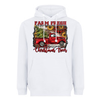 White farm fresh christmas trees Heavyweight Hoodie - BarkalooDesign