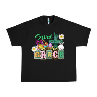 Black Saved by his grace Easter Urban Heavy Tee - CowGirlArtShop