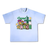 Grape Ice Saved by his grace Easter Urban Heavy Tee - CowGirlArtShop