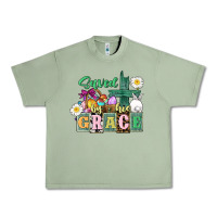 Oil Green Saved by his grace Easter Urban Heavy Tee - CowGirlArtShop