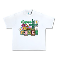 White Saved by his grace Easter Urban Heavy Tee - CowGirlArtShop