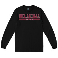 Black Oklahoma Softball Long Sleeve Tee - longCreatives