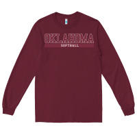Burgundy Oklahoma Softball Long Sleeve Tee - longCreatives