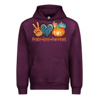 Mauve Wine peace love pumpkins Urban Hoodie - AdoDesignShop
