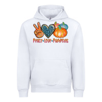 White peace love pumpkins Urban Hoodie - AdoDesignShop