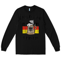 Black Oktoberfest München German Flag Beer Stein Long Sleeve Tee - longCreatives