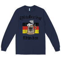 Navy Oktoberfest München German Flag Beer Stein Long Sleeve Tee - longCreatives