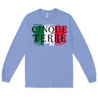 Colony Blue cinque terre italy travel distressed t shirt Long Sleeve Tee - longCreatives