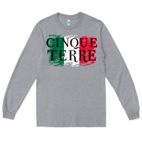 Heather Grey cinque terre italy travel distressed t shirt Long Sleeve Tee - longCreatives