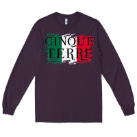 Plum cinque terre italy travel distressed t shirt Long Sleeve Tee - longCreatives
