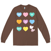 Chestnut peanuts valentine candy heart Long Sleeve Tee - longCreatives