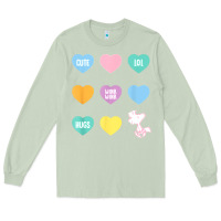 Matcha peanuts valentine candy heart Long Sleeve Tee - longCreatives