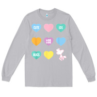 Moon Dust peanuts valentine candy heart Long Sleeve Tee - longCreatives
