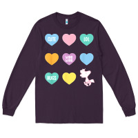 Plum peanuts valentine candy heart Long Sleeve Tee - longCreatives