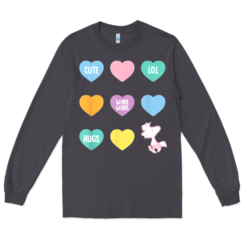 Peanuts Valentine Candy Heart Long Sleeve Tee by longCreatives | Teevron