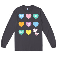 Smoke peanuts valentine candy heart Long Sleeve Tee - longCreatives
