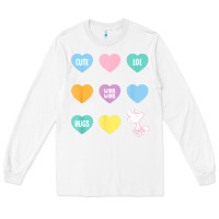 White peanuts valentine candy heart Long Sleeve Tee - longCreatives