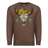 Chestnut bull skull western Premium Sweatshirt - BarkalooDesign