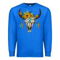 True Royal bull skull western Premium Sweatshirt - BarkalooDesign