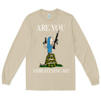 Mushroom Are You Threatening Me Funny Cartoon Halloween Long Sleeve Tee - longCreatives
