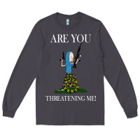 Smoke Are You Threatening Me Funny Cartoon Halloween Long Sleeve Tee - longCreatives