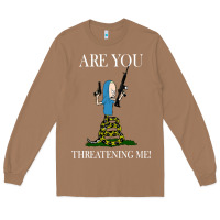 Toasted Coconut Are You Threatening Me Funny Cartoon Halloween Long Sleeve Tee - longCreatives