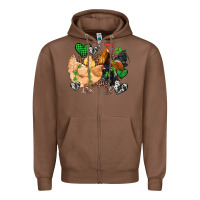 Chestnut st patricks day coop animals Zipper Hoodie - Artiststas