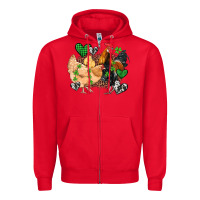 Red st patricks day coop animals Zipper Hoodie - Artiststas