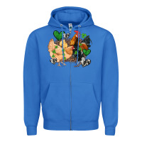 True Royal st patricks day coop animals Zipper Hoodie - Artiststas