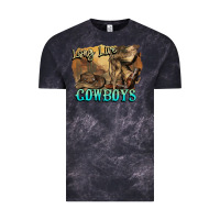 Cloud Black Long live Cowboys boots hat Vintage Tee - HowdyJamesFarm