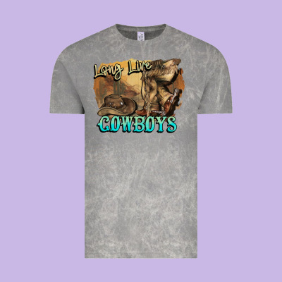 Long Live Cowboys Boots Hat Vintage Tee Designed By Howdyjamesfarm