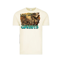 Vintage Arctic Long live Cowboys boots hat Vintage Tee - HowdyJamesFarm
