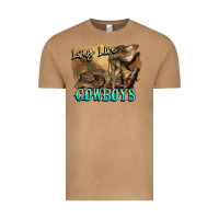 Vintage Camel Long live Cowboys boots hat Vintage Tee - HowdyJamesFarm