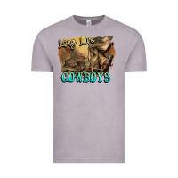 Vintage Zinc Long live Cowboys boots hat Vintage Tee - HowdyJamesFarm