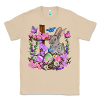 Mushroom Easter eggs and Bunny with Cross Easter Day Classic Tee - HowdyJamesFarm