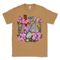 Toasted Coconut Easter eggs and Bunny with Cross Easter Day Classic Tee - HowdyJamesFarm