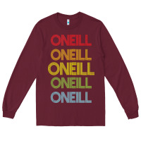 Burgundy Oneill Name Long Sleeve Tee - longCreatives