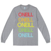 Heather Grey Oneill Name Long Sleeve Tee - longCreatives