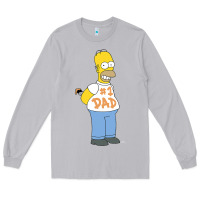 Moon Dust The Simpsons Homer Number 1 Dad Father's Day V2 Long Sleeve Tee - longCreatives