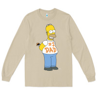 Mushroom The Simpsons Homer Number 1 Dad Father's Day V2 Long Sleeve Tee - longCreatives