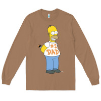 Toasted Coconut The Simpsons Homer Number 1 Dad Father's Day V2 Long Sleeve Tee - longCreatives