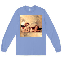 Colony Blue angels gift raphael cupid cherubs art valentine angel Long Sleeve Tee - longCreatives