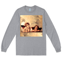 Heather Grey angels gift raphael cupid cherubs art valentine angel Long Sleeve Tee - longCreatives