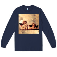 Navy angels gift raphael cupid cherubs art valentine angel Long Sleeve Tee - longCreatives