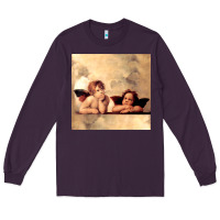 Plum angels gift raphael cupid cherubs art valentine angel Long Sleeve Tee - longCreatives