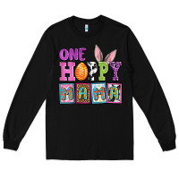 Black Easter Day One hoppy mama Long Sleeve Tee - OliviaCreatesArt