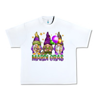 White mardi gras with gnomies Urban Heavy Tee - HowdyJamesFarm